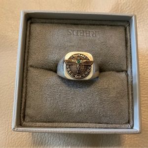 14K THE BOEING CO. 15 Years Service on Sterling Signet Ring
